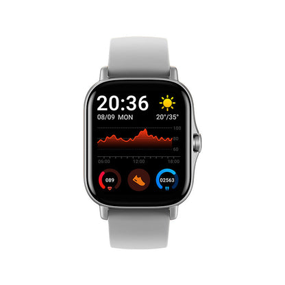 Ceas inteligent pentru bărbați cu apeluri Bluetooth și design dreptunghiular – ceas sport cu monitorizarea activității pentru antrenamente, timpul liber și utilizarea zilnică