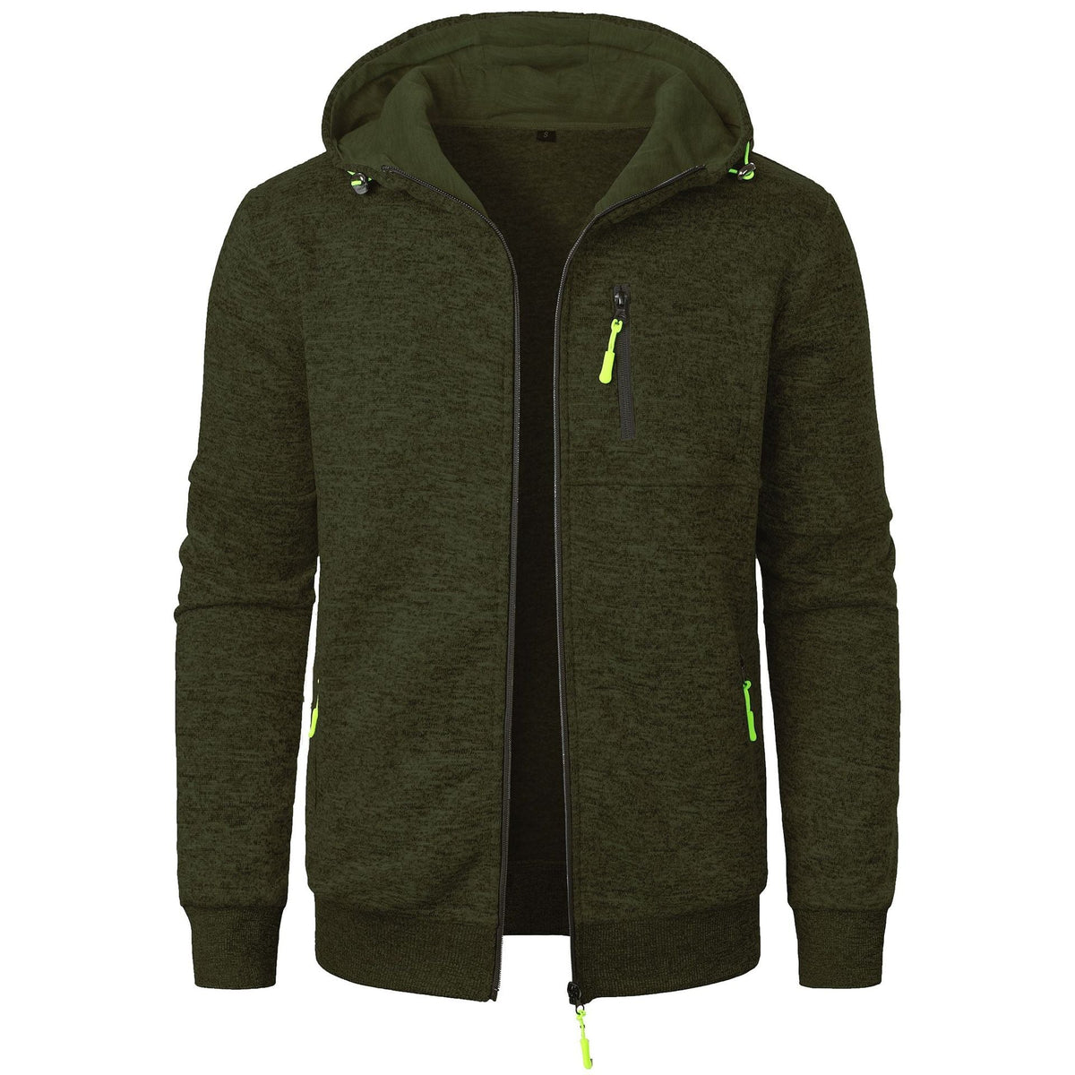 Sudadera con capucha estampada para hombre y cierre de cremallera – Sudadera informal para uso diario, tiempo libre, viajes y estilo smart casual