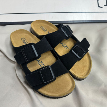 Herre Sandaler Med Justerbare Remme Og Korkfodseng