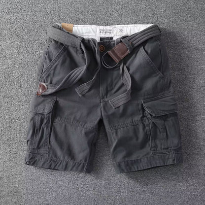 Herre Afslappede Utility-Cargoshorts – Sommer-Streetwear med Flere Lommer