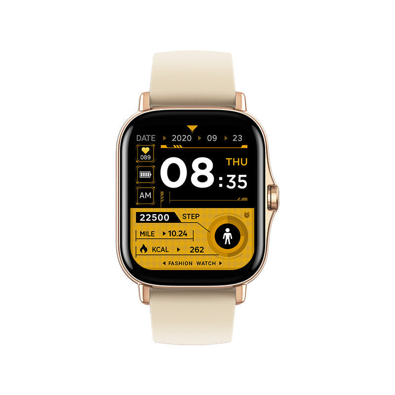 Ceas inteligent pentru bărbați cu apeluri Bluetooth și design dreptunghiular – ceas sport cu monitorizarea activității pentru antrenamente, timpul liber și utilizarea zilnică