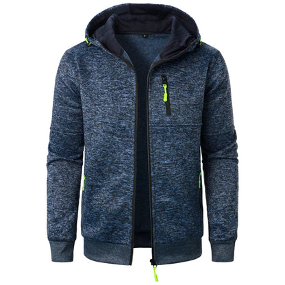 Sudadera con capucha estampada para hombre y cierre de cremallera – Sudadera informal para uso diario, tiempo libre, viajes y estilo smart casual