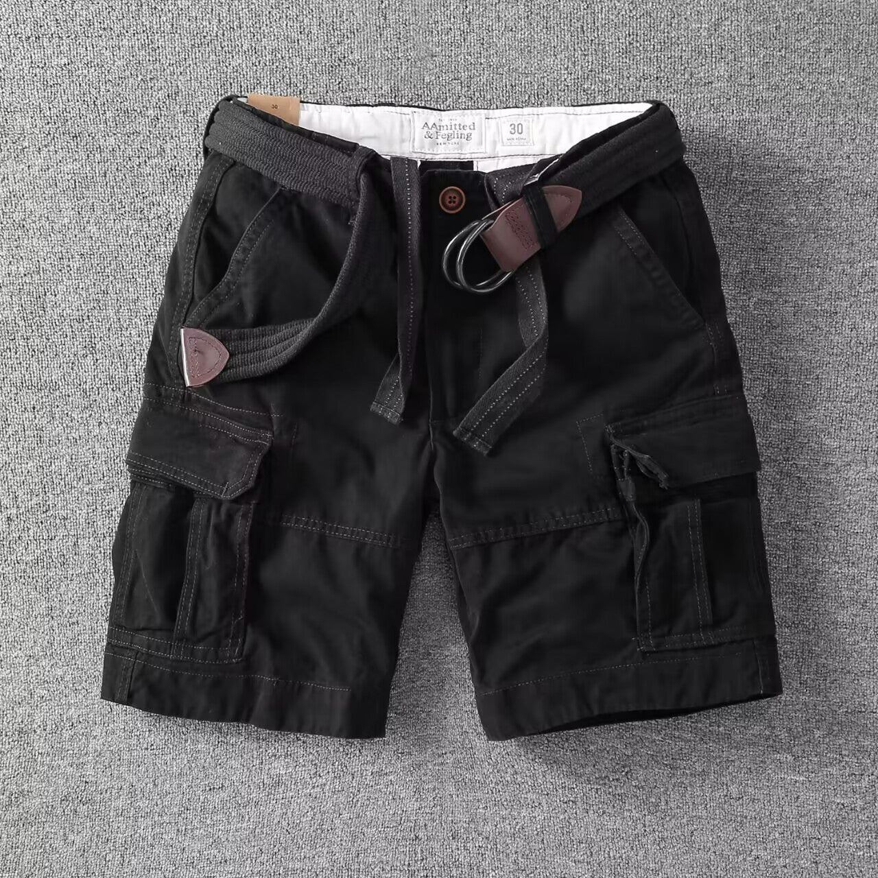 Herre Afslappede Utility-Cargoshorts – Sommer-Streetwear med Flere Lommer