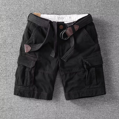 Herre Afslappede Utility-Cargoshorts – Sommer-Streetwear med Flere Lommer