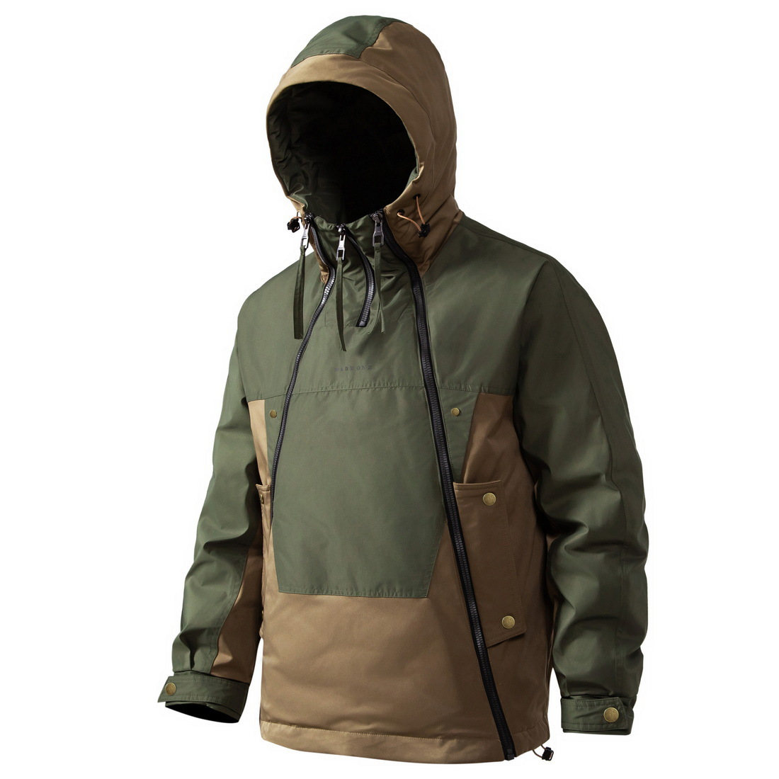 Men's Waterproof Down Jacket with Hood - Windproof Hardshell Jacket for Winter, Outdoor Use and Cold Days