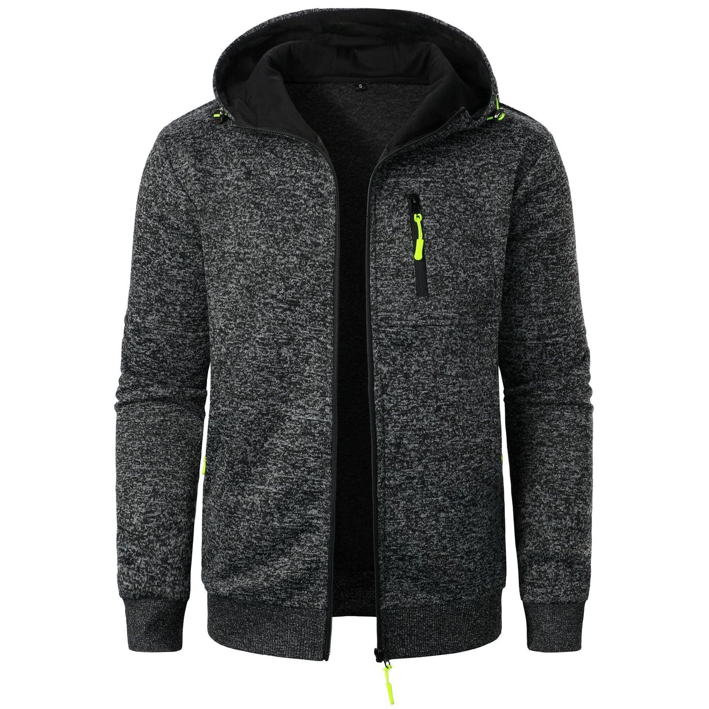 Sudadera con capucha estampada para hombre y cierre de cremallera – Sudadera informal para uso diario, tiempo libre, viajes y estilo smart casual