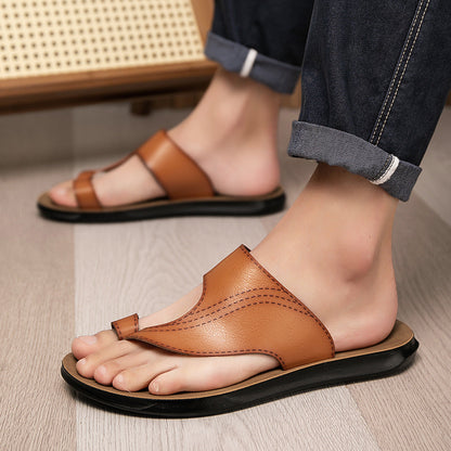 Herre Minimalistiske Åbne Skridsikre Slide Sandaler