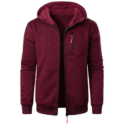 Sudadera con capucha estampada para hombre y cierre de cremallera – Sudadera informal para uso diario, tiempo libre, viajes y estilo smart casual