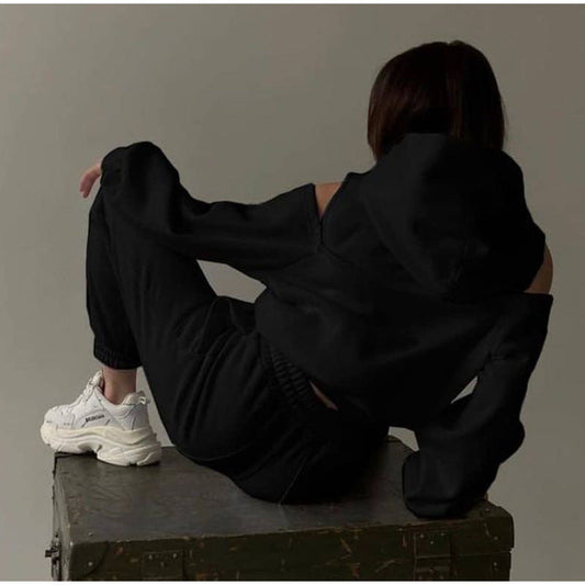 Hanorac oversized de damă cu umeri căzuți – pulover lejer și confortabil pentru ținute de zi cu zi, timp liber și stil casual