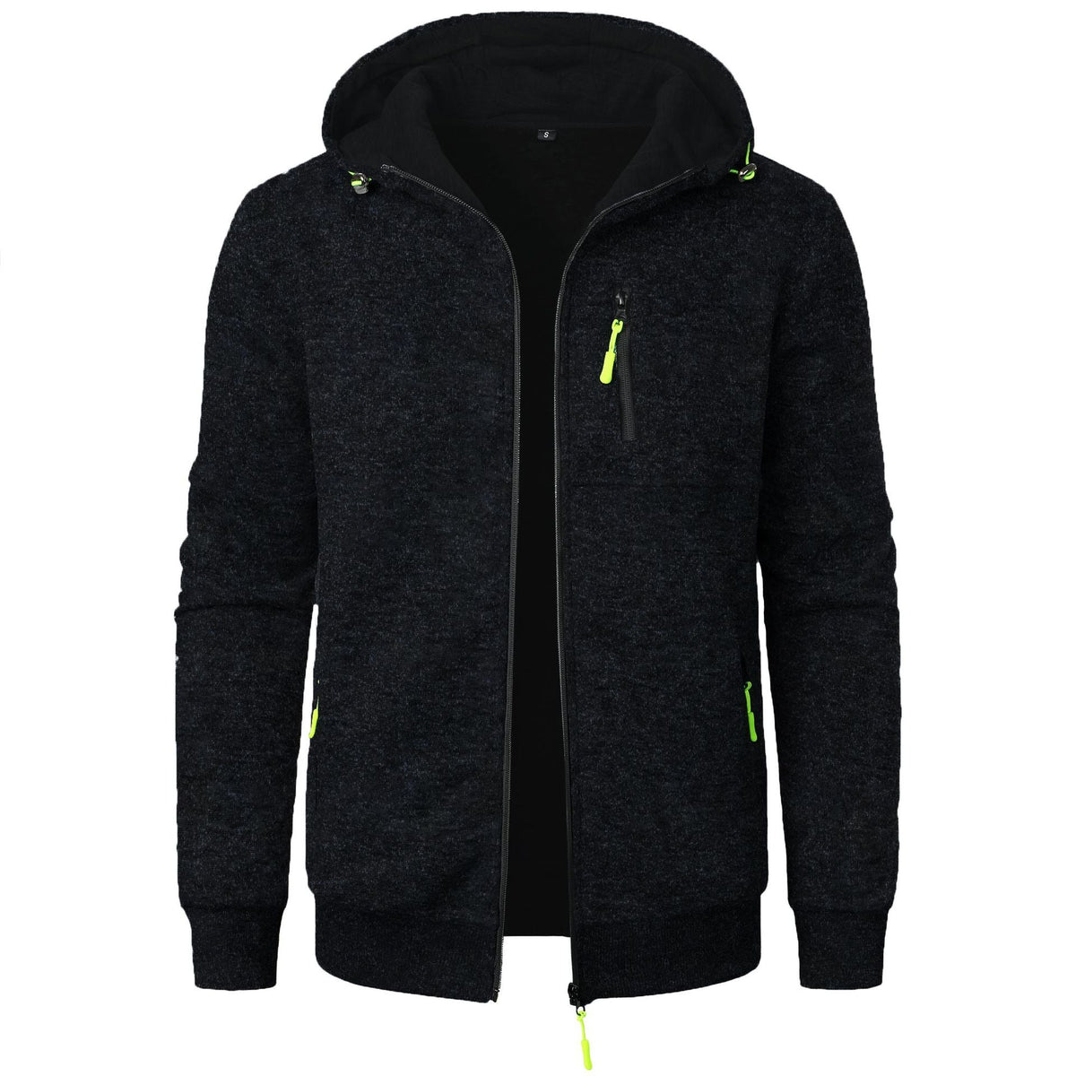 Sudadera con capucha estampada para hombre y cierre de cremallera – Sudadera informal para uso diario, tiempo libre, viajes y estilo smart casual