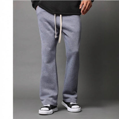 Herre Sweatpants Med Flared Pasform Og Afslappet Komfort