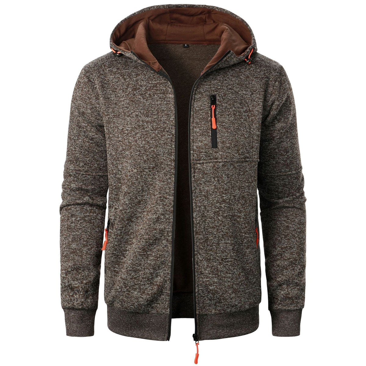 Sudadera con capucha estampada para hombre y cierre de cremallera – Sudadera informal para uso diario, tiempo libre, viajes y estilo smart casual