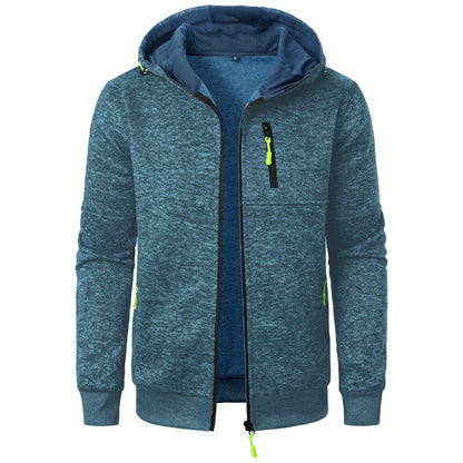 Sudadera con capucha estampada para hombre y cierre de cremallera – Sudadera informal para uso diario, tiempo libre, viajes y estilo smart casual
