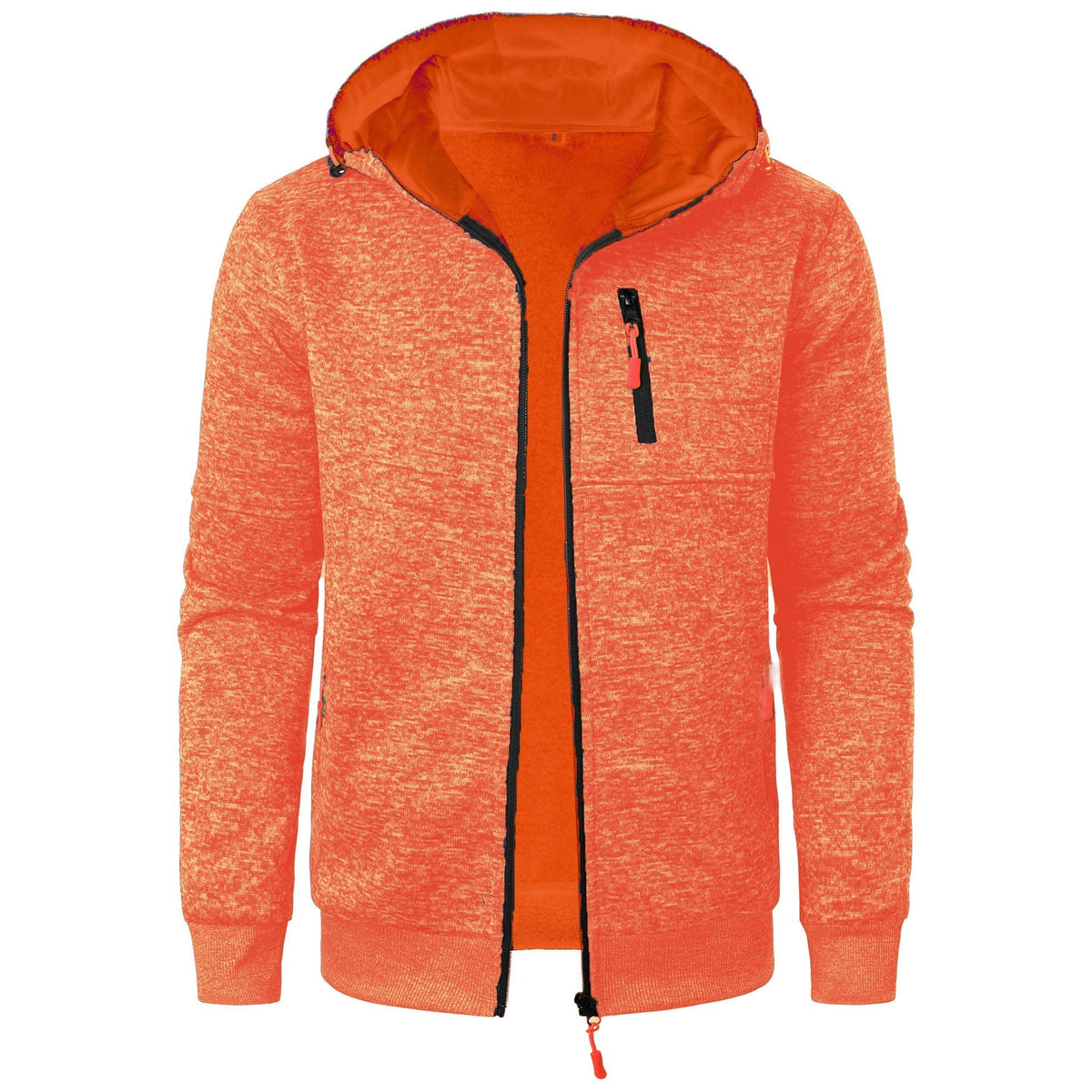Sudadera con capucha estampada para hombre y cierre de cremallera – Sudadera informal para uso diario, tiempo libre, viajes y estilo smart casual