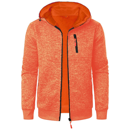 Sudadera con capucha estampada para hombre y cierre de cremallera – Sudadera informal para uso diario, tiempo libre, viajes y estilo smart casual