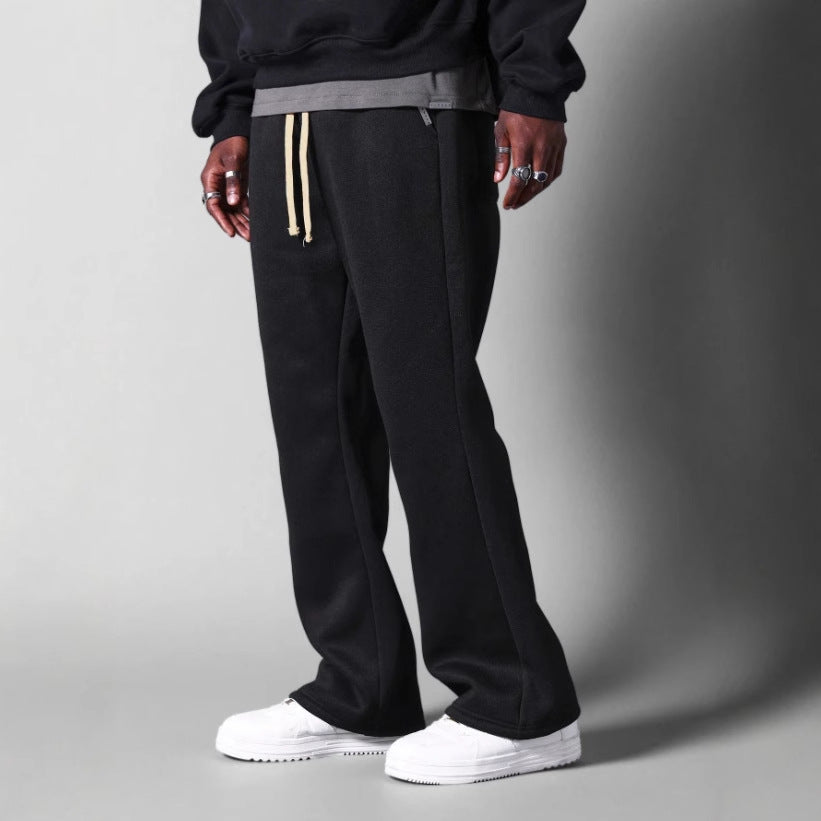 Herre Sweatpants Med Flared Pasform Og Afslappet Komfort