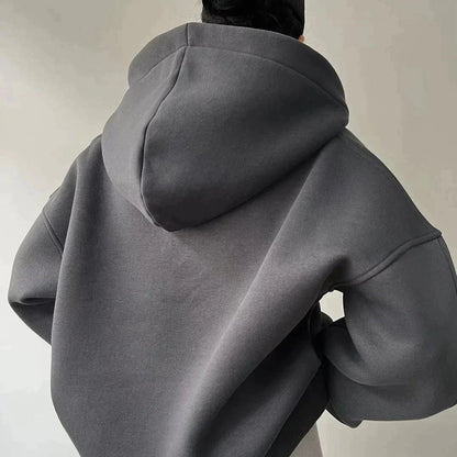 Dame Oversized Hættetrøje Med Sænkede Skuldre Og Afslappet Pasform – Komfortabel Pullover Til Hverdagsbrug, Fritid Og Casual Stil