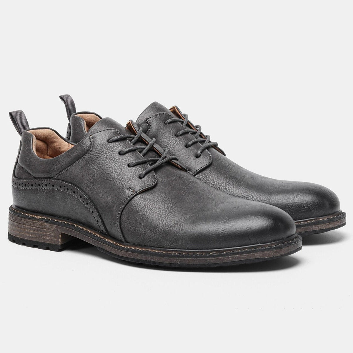 Botines elegantes para hombre con suela antideslizante - Calzado cómodo para el día a día, la oficina, fiestas y ocasiones formales