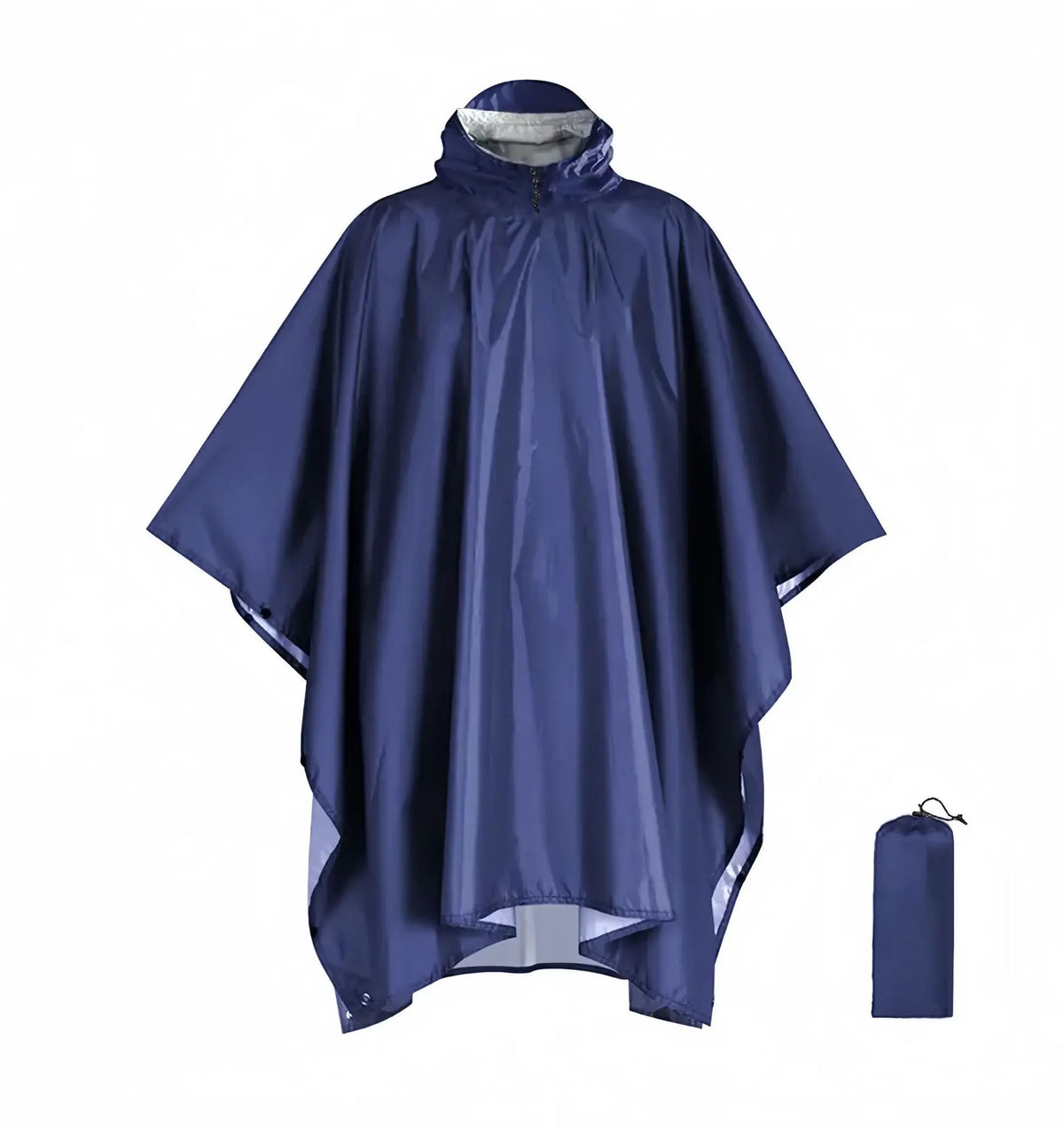 Poncho impermeable de lluvia para hombre con capucha y diseño cortavientos - capa de lluvia plegable para actividades al aire libre, senderismo, viajes y uso en exteriores