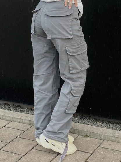 Pantaloni cargo de damă cu croială largă și buzunare practice – pantaloni utility moderni pentru streetwear, ținute de zi cu zi și outfituri casual