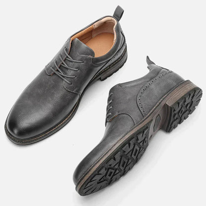 Botines elegantes para hombre con suela antideslizante - Calzado cómodo para el día a día, la oficina, fiestas y ocasiones formales