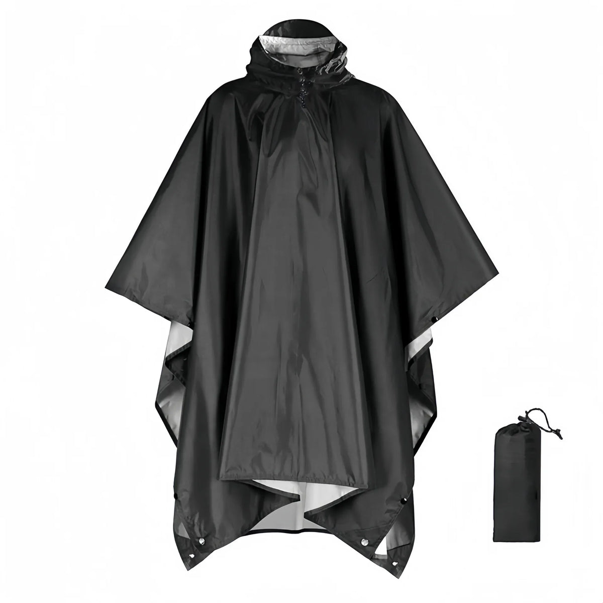 Poncho impermeable de lluvia para hombre con capucha y diseño cortavientos - capa de lluvia plegable para actividades al aire libre, senderismo, viajes y uso en exteriores