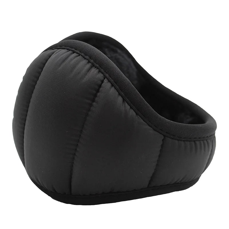 Orejeras de felpa plegables para hombre, con diseño cortavientos y repelente al agua - orejeras cálidas para ciclismo y uso en exteriores cuando hace frío