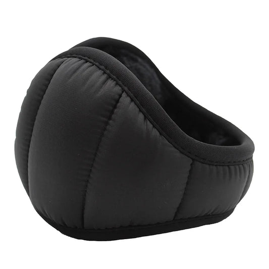 Orejeras de felpa plegables para hombre, con diseño cortavientos y repelente al agua - orejeras cálidas para ciclismo y uso en exteriores cuando hace frío
