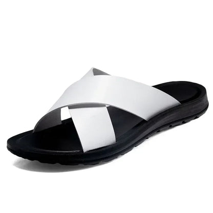 Herresandaler med Krydsremme og Komfortabel Slip-On Sommerstil