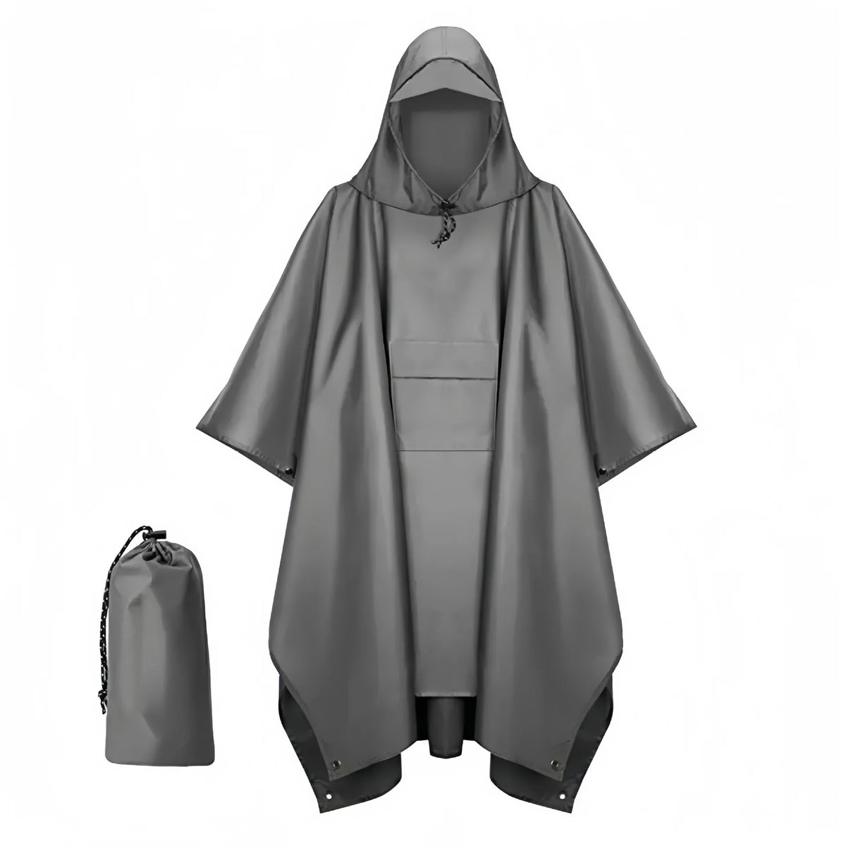 Poncho impermeable de lluvia para hombre con capucha y diseño cortavientos - capa de lluvia plegable para actividades al aire libre, senderismo, viajes y uso en exteriores