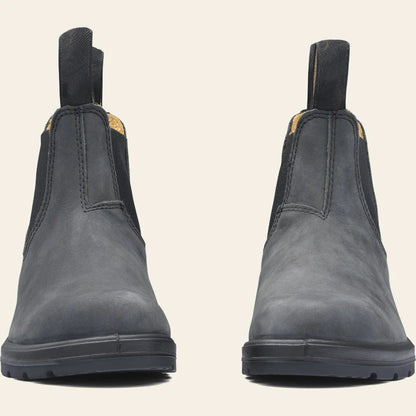 Botines Chelsea de cuero para hombre con suela antideslizante - botines resistentes para invierno, uso diario y actividades al aire libre