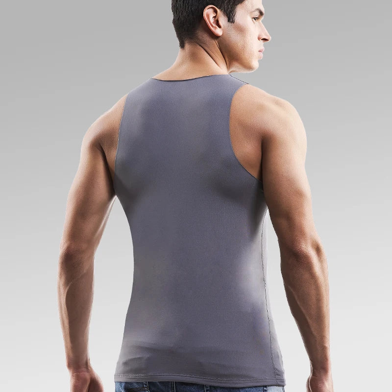Camiseta interior térmica de forro polar para hombre, con diseño sin costuras y corte ajustado - Capa base cálida para días fríos, combinar en capas y actividades al aire libre