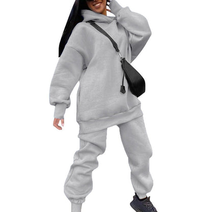 Dame Oversized Hættetrøje Og Jogger Træningssæt