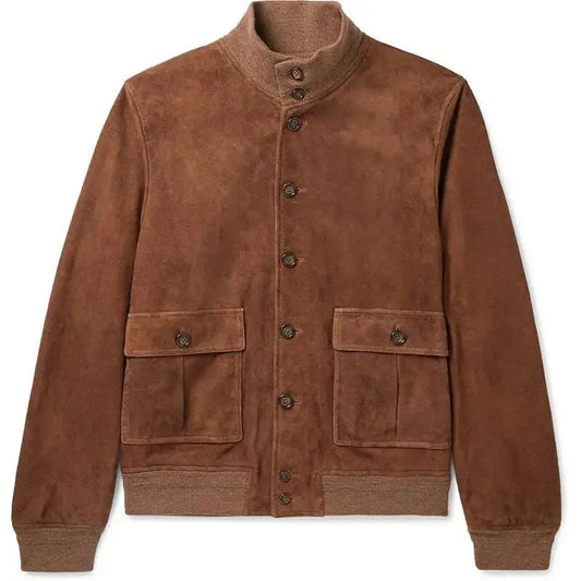 Herre Vintage Utility-jakke Med Slim Fit, Knaplukning Og Flaplommer – Stilren Jakke Til Hverdagsbrug, Arbejde Og Casual Stil