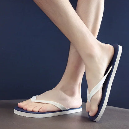 Chanclas ligeras con tira entre los dedos para hombre y suela acolchada de varias capas - Sandalias minimalistas de verano para la playa, vacaciones, uso diario y tiempo libre