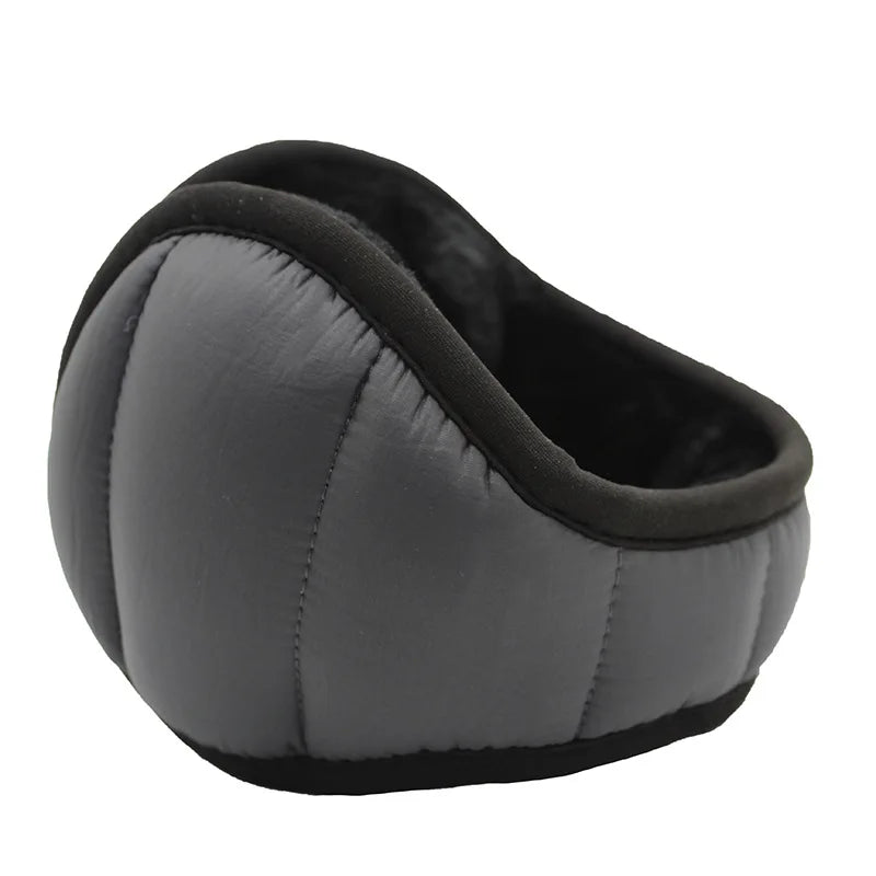 Orejeras de felpa plegables para hombre, con diseño cortavientos y repelente al agua - orejeras cálidas para ciclismo y uso en exteriores cuando hace frío