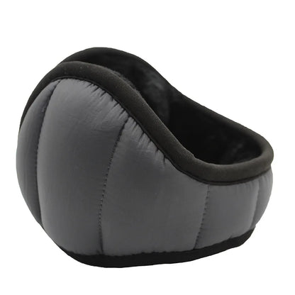 Orejeras de felpa plegables para hombre, con diseño cortavientos y repelente al agua - orejeras cálidas para ciclismo y uso en exteriores cuando hace frío
