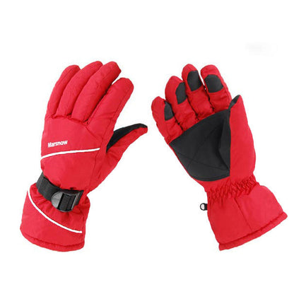 Guantes de esquí aislantes e impermeables para hombre, con diseño cortavientos y antideslizante - guantes cálidos de invierno para esquí, ciclismo, snowboard y uso en exteriores
