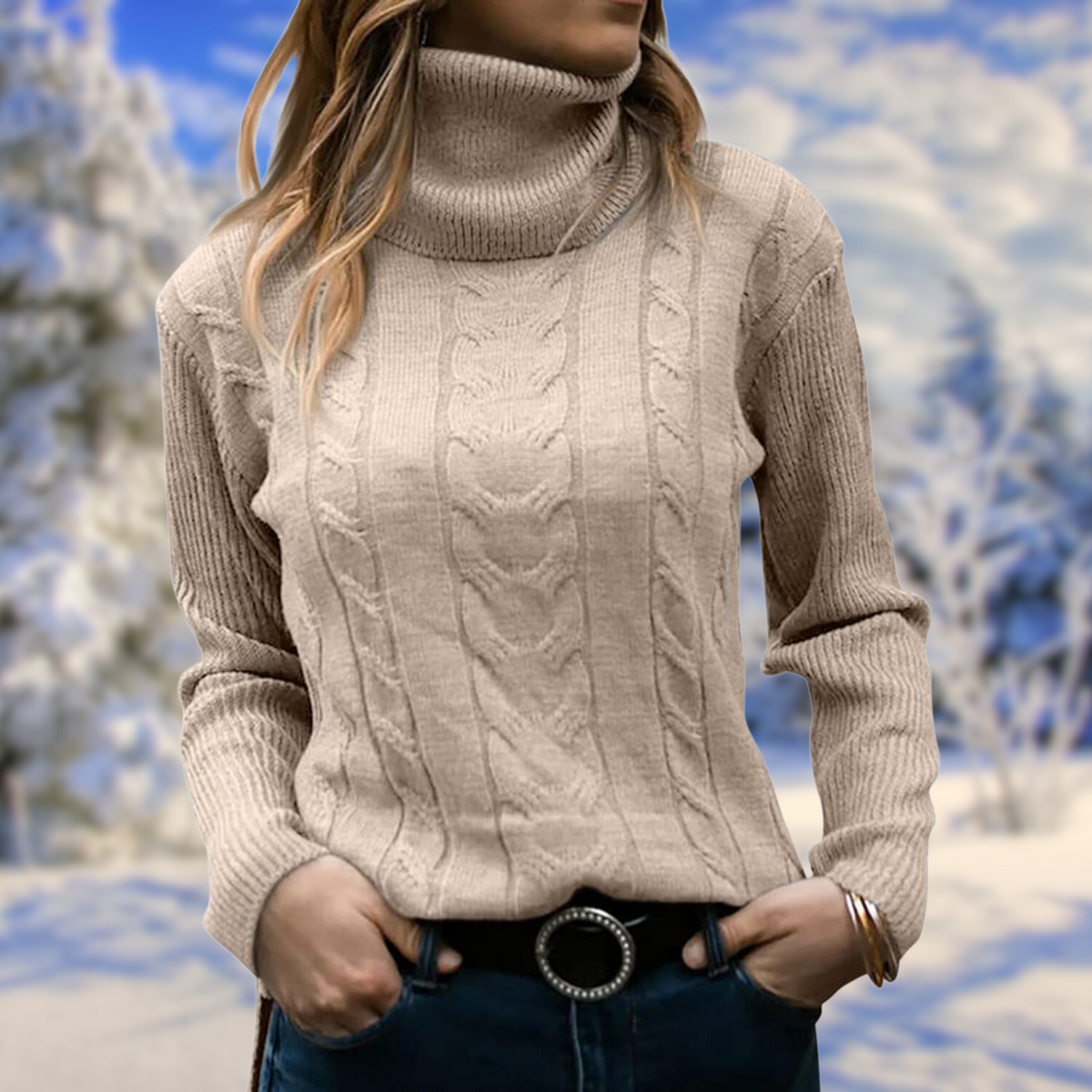 Dámský pletený rolák slim fit – měkký a hřejivý svetr na podzim, zimu, každý den i ve stylu smart casual