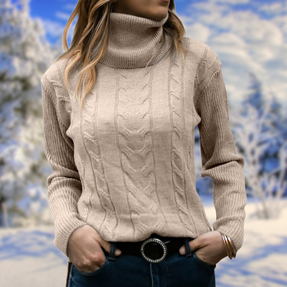 Dámský pletený rolák slim fit – měkký a hřejivý svetr na podzim, zimu, každý den i ve stylu smart casual