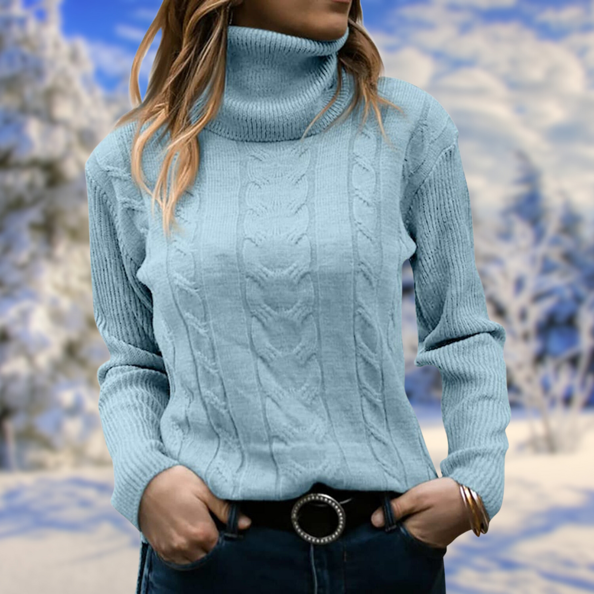Dámský pletený rolák slim fit – měkký a hřejivý svetr na podzim, zimu, každý den i ve stylu smart casual