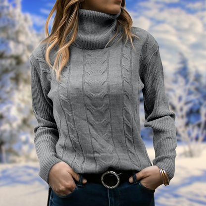 Dámský pletený rolák slim fit – měkký a hřejivý svetr na podzim, zimu, každý den i ve stylu smart casual