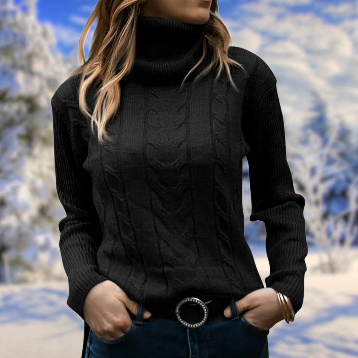 Dámský pletený rolák slim fit – měkký a hřejivý svetr na podzim, zimu, každý den i ve stylu smart casual