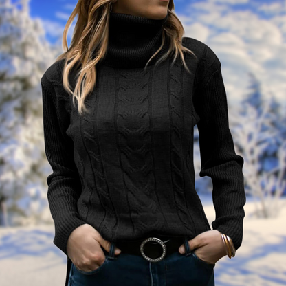 Dámský pletený rolák slim fit – měkký a hřejivý svetr na podzim, zimu, každý den i ve stylu smart casual