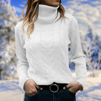Dámský pletený rolák slim fit – měkký a hřejivý svetr na podzim, zimu, každý den i ve stylu smart casual