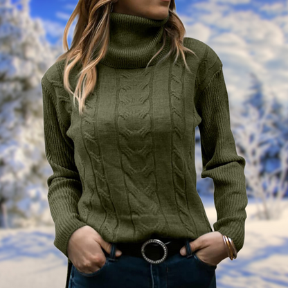 Dámský pletený rolák slim fit – měkký a hřejivý svetr na podzim, zimu, každý den i ve stylu smart casual