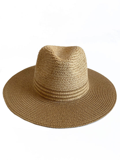 Dame Stråhat Med Bred Skygge – Elegant Solhat Til Strand, Ferie, Sommer Og Solrige Dage