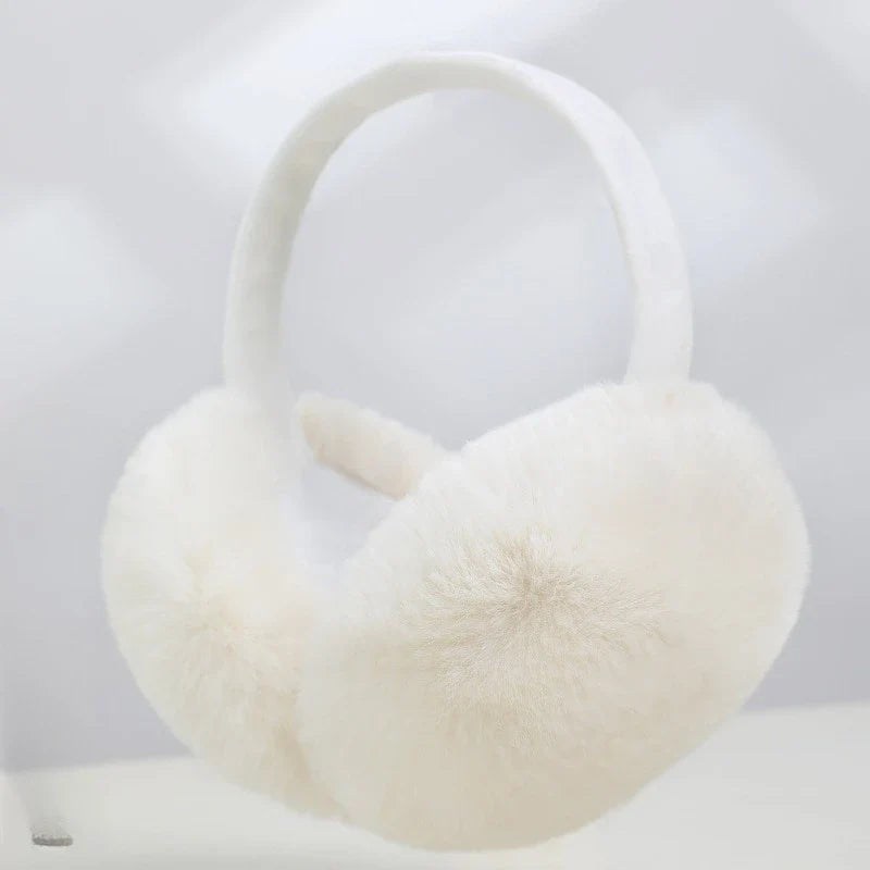 Orejeras de invierno para mujer de piel sintética - orejeras suaves y cálidas para esquí, viajes y actividades al aire libre