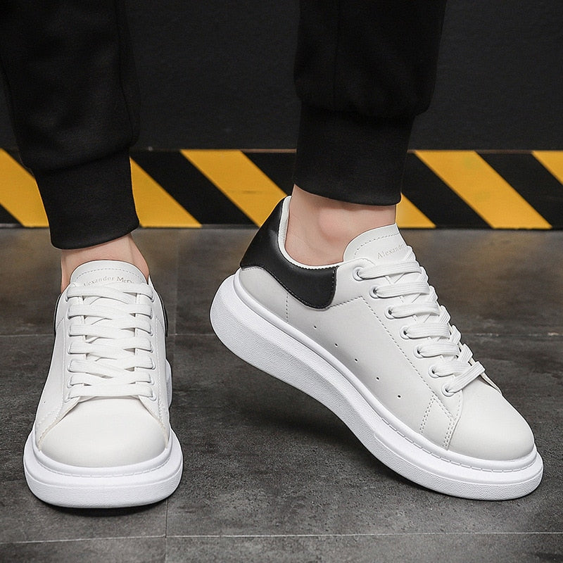 Dame Platform Sneakers med Snørebånd – Lette Hverdagssko til Gåture og Afslappet Brug