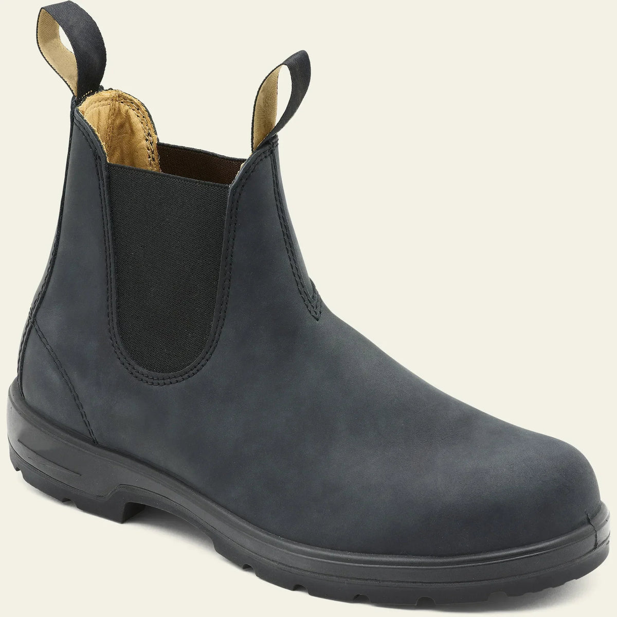 Botines Chelsea de cuero para hombre con suela antideslizante - botines resistentes para invierno, uso diario y actividades al aire libre